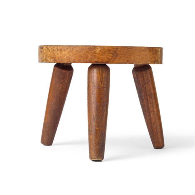 Rustic antique three legged stool