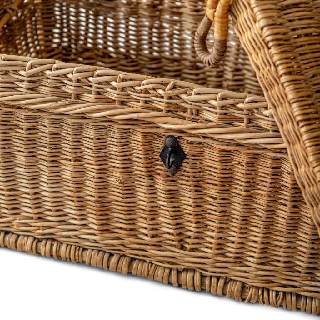 Vintage Fisherman’s Wicker Trunk 
