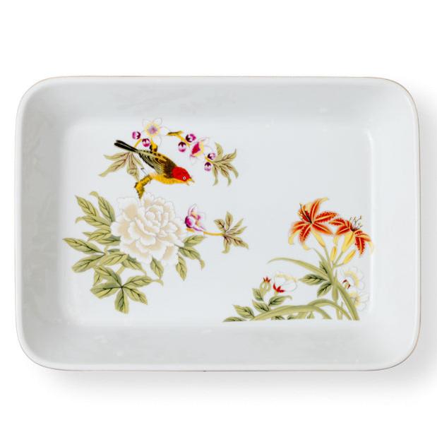 Vintage Shafford Chinese Garden Au Gratin Dish